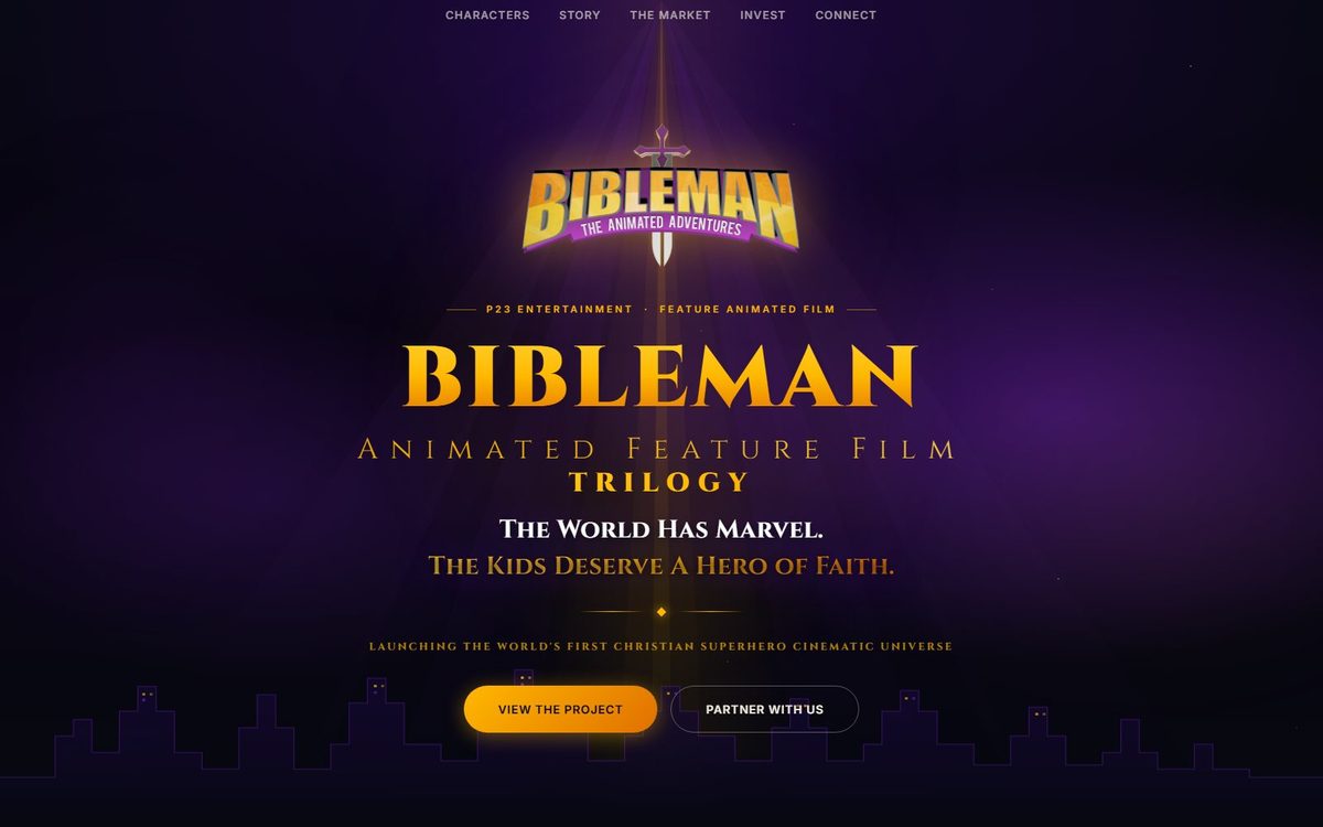 Bibleman animated feature film MVP site