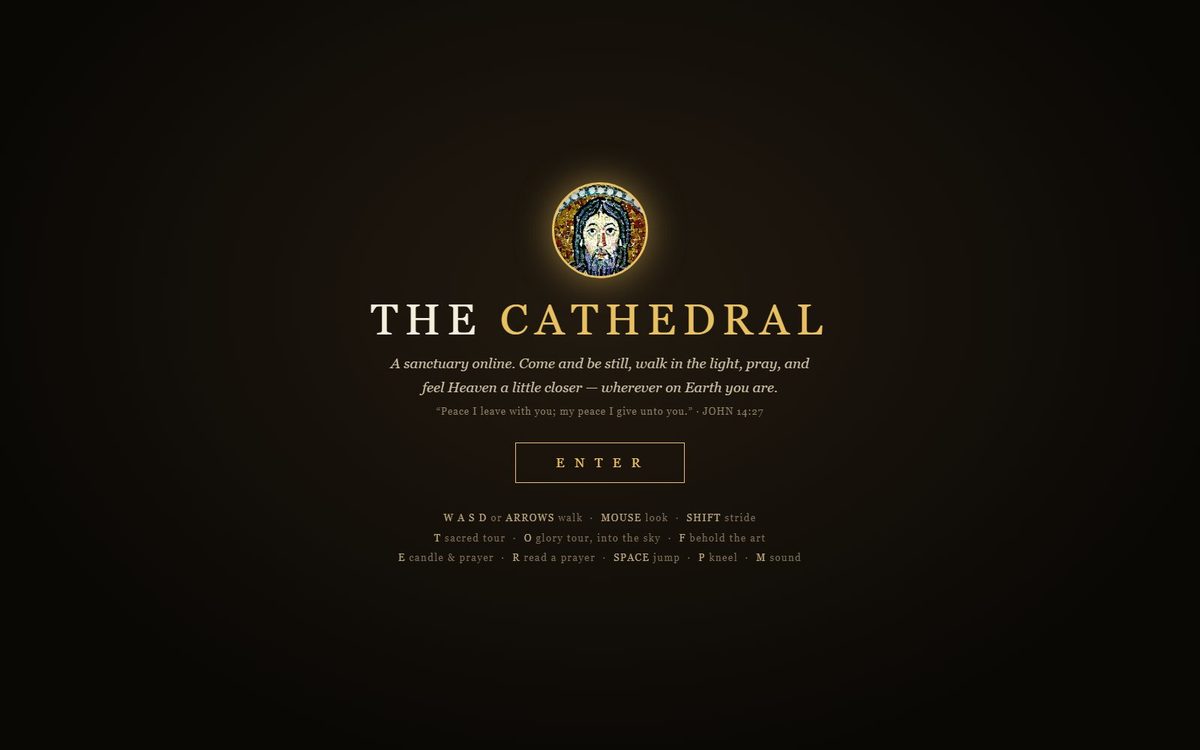 The Cathedral, a 3D online sanctuary and prayer experience