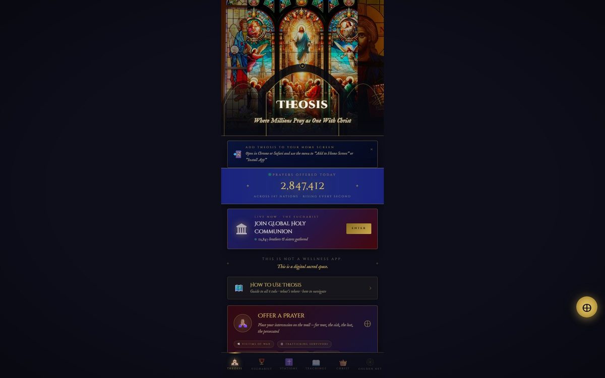 Theosis, a prayer app with the Ethiopian Bible including the Book of Enoch